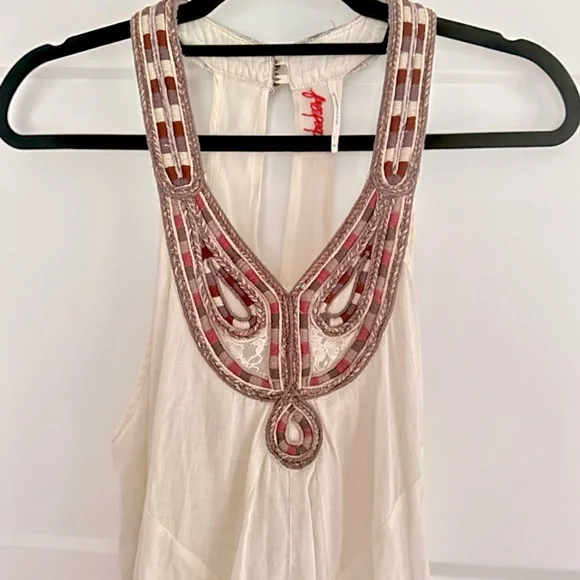 RARE VINTAGE FREE PEOPLE mini dress size XS LIKE NEW - Picture 3 of 10